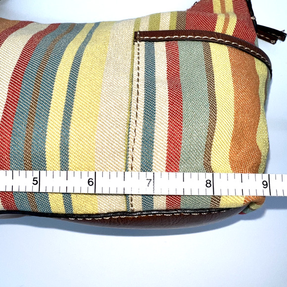 Fossil Desert Stripe Hobo Shoulder Bag Purse - Picture 5 of 11